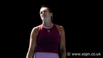 Sabalenka bounced from China Open in straight-sets loss to Bartunkova