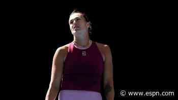 Sabalenka bounced from China Open in straight-sets loss to Bartunkova