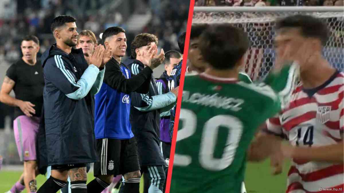 Argentinië wint ruim na boycot Burkina Faso, AZ'er Chavéz krijgt rood tegen VS
