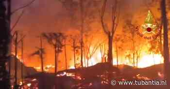 Grote brand op camping bij Gardameer, 24 gewonden