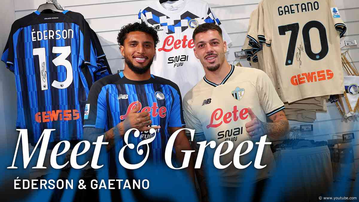 Gaetano ed Éderson, bagno di folla all’Atalanta Store!-ENG SUBs