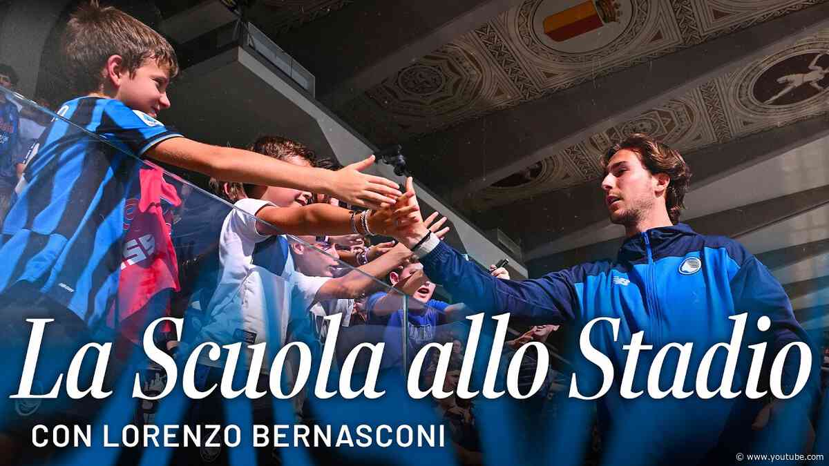 Lorenzo Bernasconi al 2° appuntamento con "La Scuola allo Stadio" 2026/27 alla New Balance Arena 📚🏟️