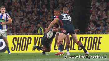 Newcastle gun folded in brutal tackle