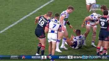 Knights toiler smashed by crunching hit
