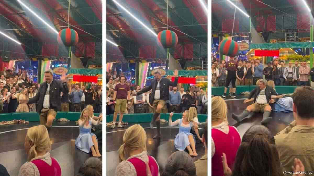 Wiesn-Wirt taucht plötzlich auf Teufelsrad auf – dann begeistert er das Publikum: „So sympathisch“