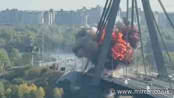 Putin's forces launch major attack on Kyiv as German Chancellor visits - huge explosion