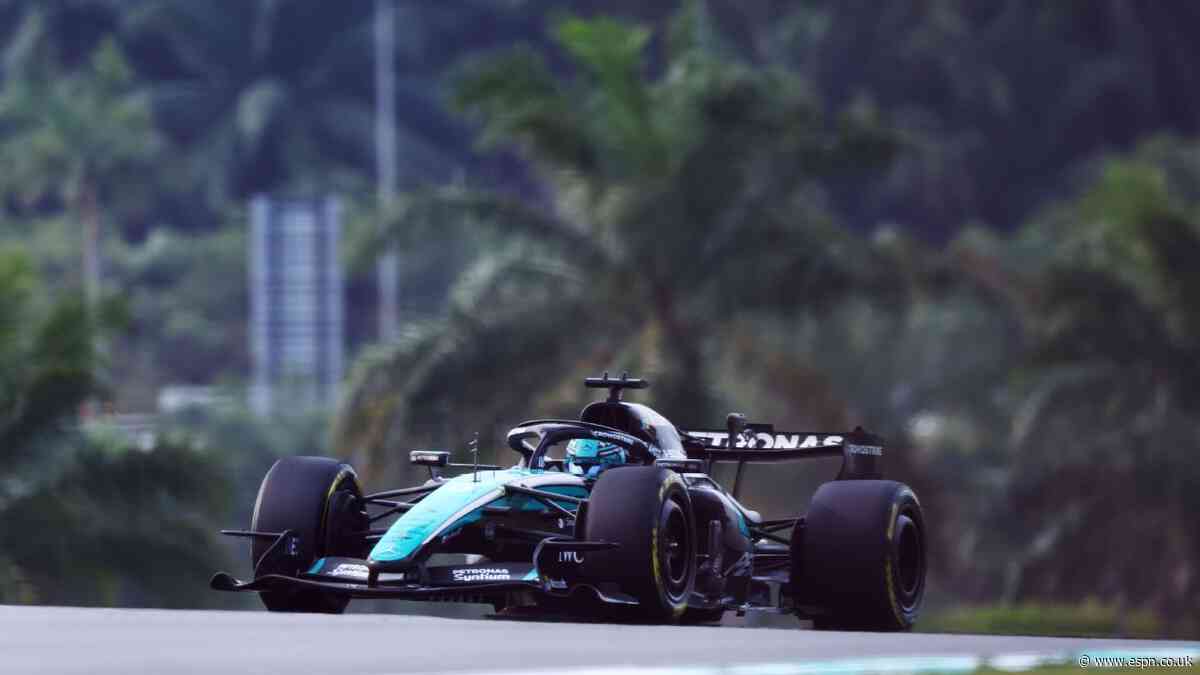 Russell suffers title blow, retires at Bahrain GP