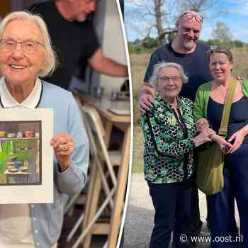 Dennis heeft een missie: zoveel mogelijk kaartjes voor (bijna) 100-jarige Truus