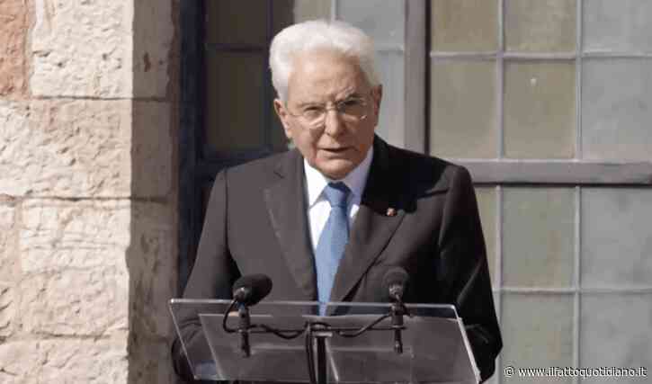 Mattarella ad Assisi: “In questi tempi di guerre insensate, San Francesco ci indica la strada della pace”