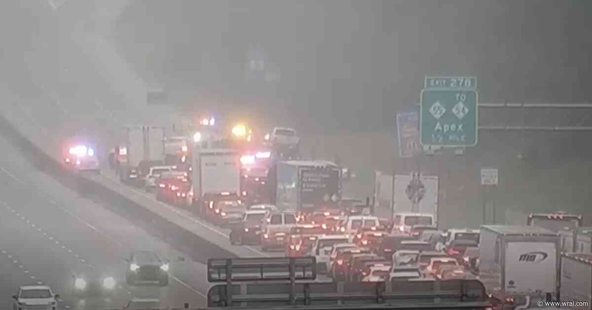 Crash on I-40E in Durham causing traffic delays