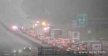 Crash on I-40E in Durham causing traffic delays