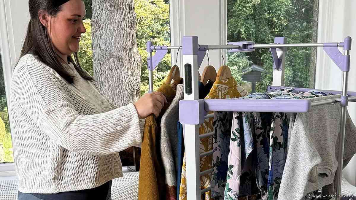 Shoppers dry laundry for 9p-per-hour with £42 off 'fantastic' heated airer