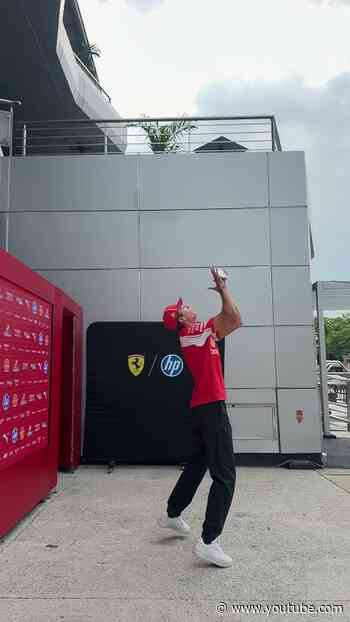 Dino really embracing his social intern duties this weekend 😅 #F1shorts #F1