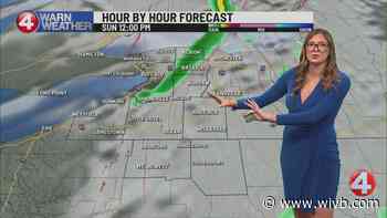Isolated midday sprinkles Sunday, stunning week ahead