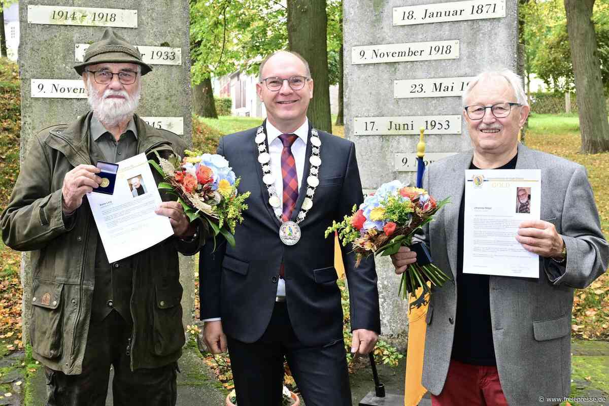 Stadt im Erzgebirge verleiht Verdienstmedaillen in Gold