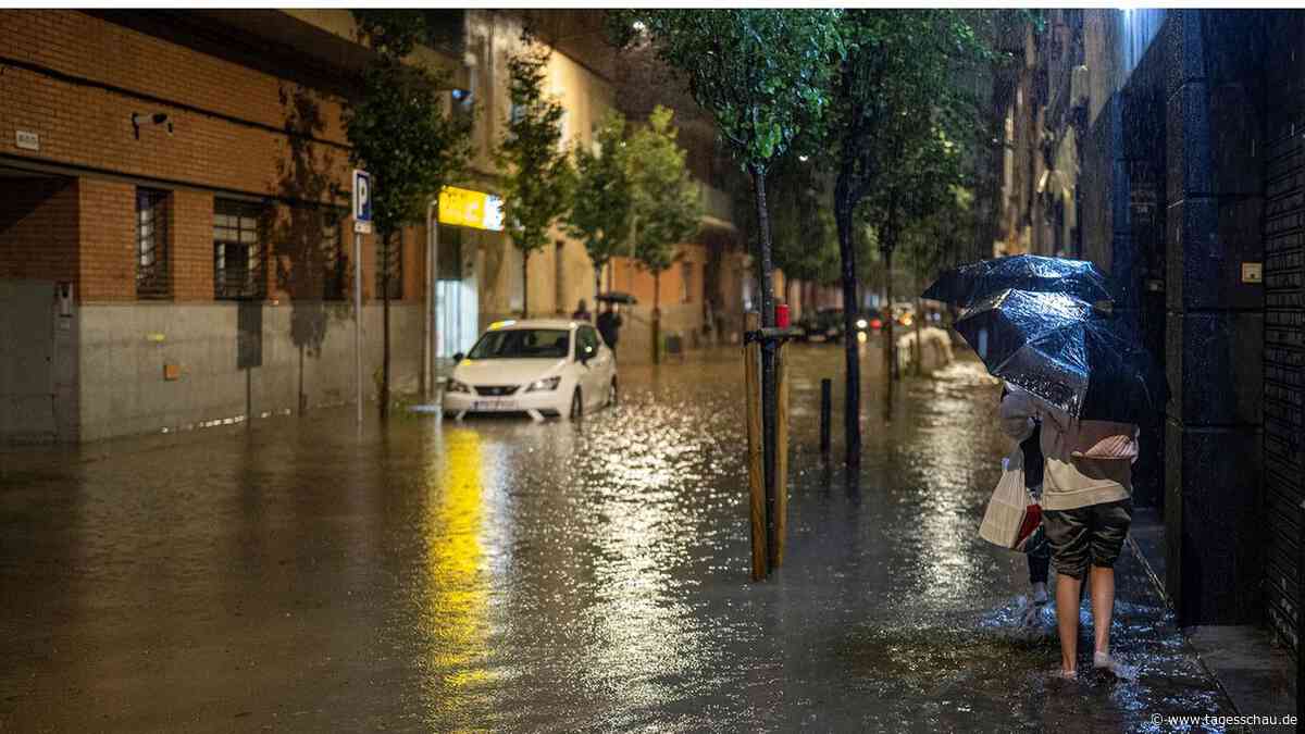 Baskenland und Katalonien: Tote bei schweren Unwettern in Spanien