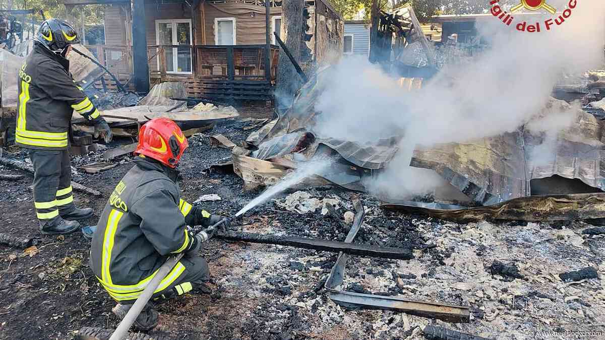 Duitse brandweerlieden op vakantie hielpen bij blussen campingbrand Gardameer