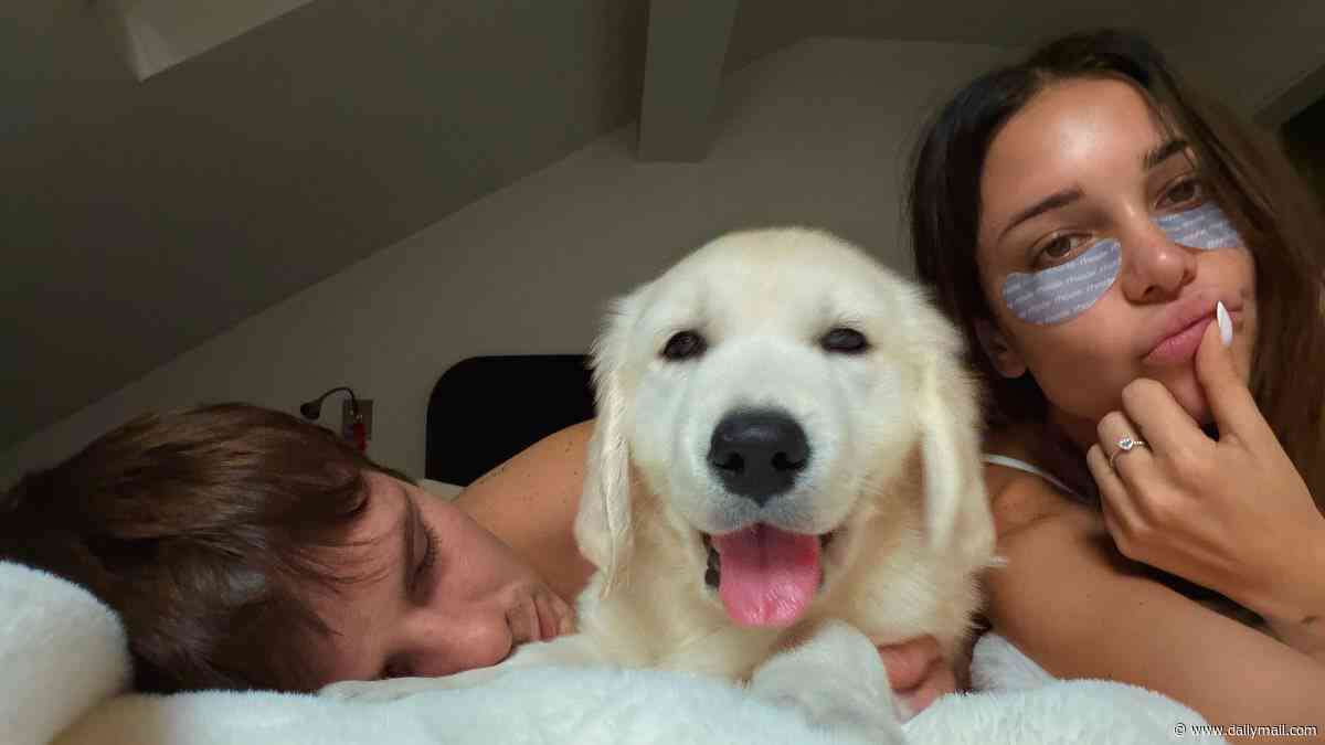 Cruz Beckham gets a dog with girlfriend Jackie Apostel as he finds a loyal new companion after Brooklyn snubbed the family in Paris