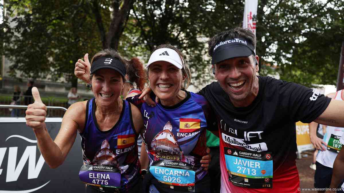Thousands of people take part in the 2026 Cardiff Half Marathon as crowds line the streets
