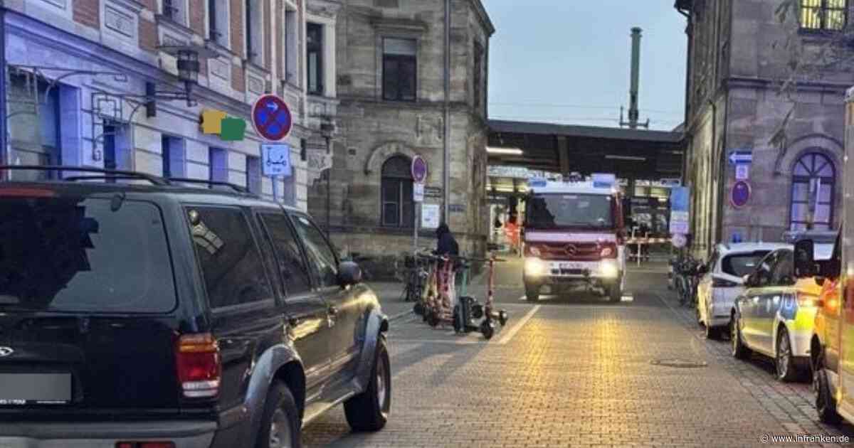 Feuerwehr Bamberg rückt zu Bahnhof aus - "verwirrte Person"