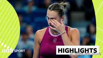 Sabalenka crashes out of China Open after defeat by Bartunkova