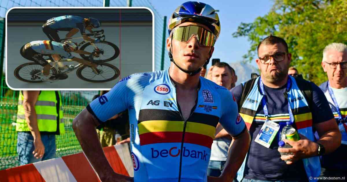 Remco Evenepoel klopt Giulio Ciccone in millimetersprint en neemt op EK revanche voor mislukt WK