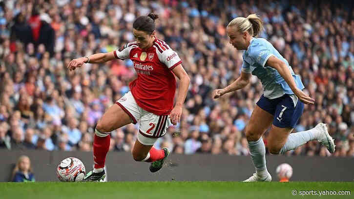 WSL: Man City against Arsenal gets off to cagey start at Etihad Stadium