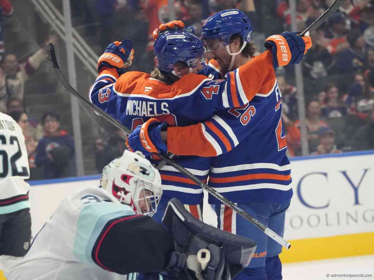 Matheson: Since 1997-98, no Oilers player has scored twice on his first two NHL shots. Enter Owen Michaels