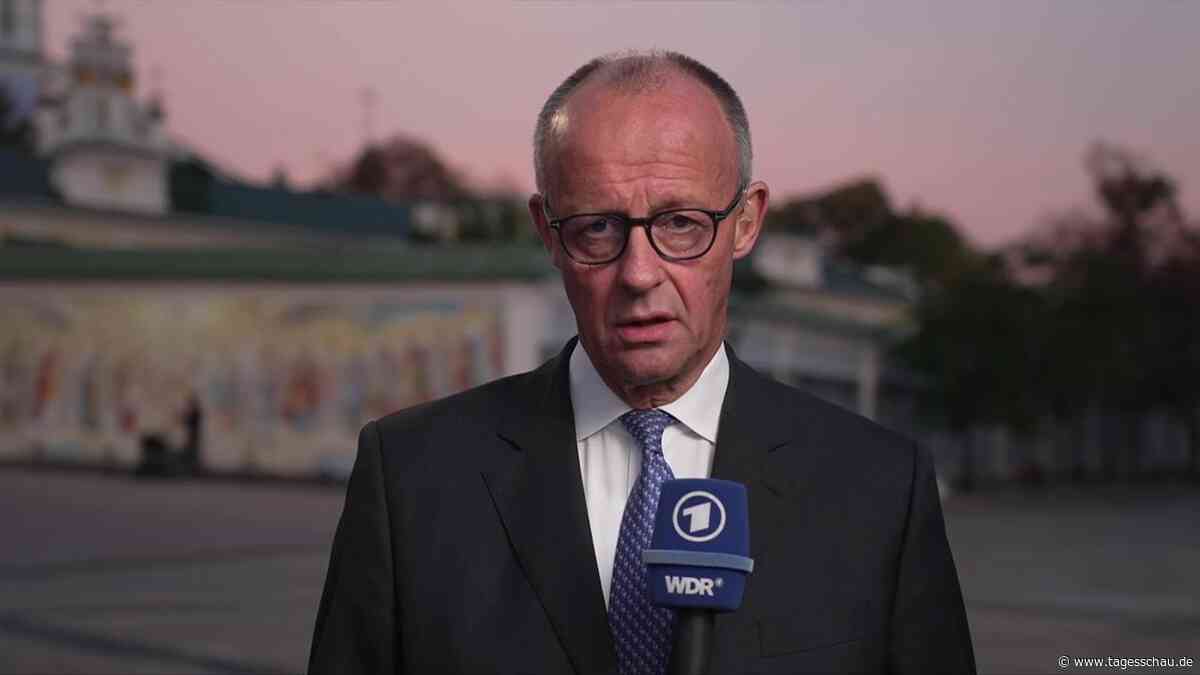 Merz im Interview aus Kiew: "Es geht hier um die Stabilität Europas"