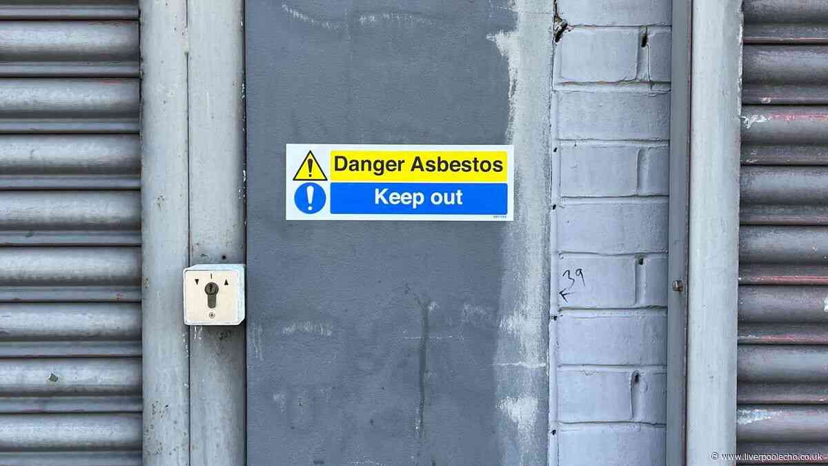I came home to find Lidl covered the place with asbestos warning posters