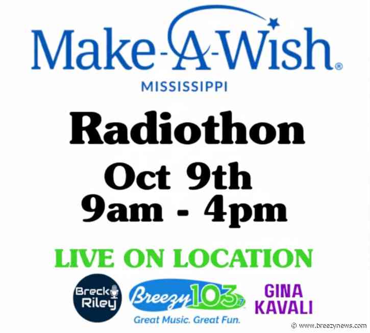 Breezy 103 Make-A-Wish Radiothon returns Oct. 9
