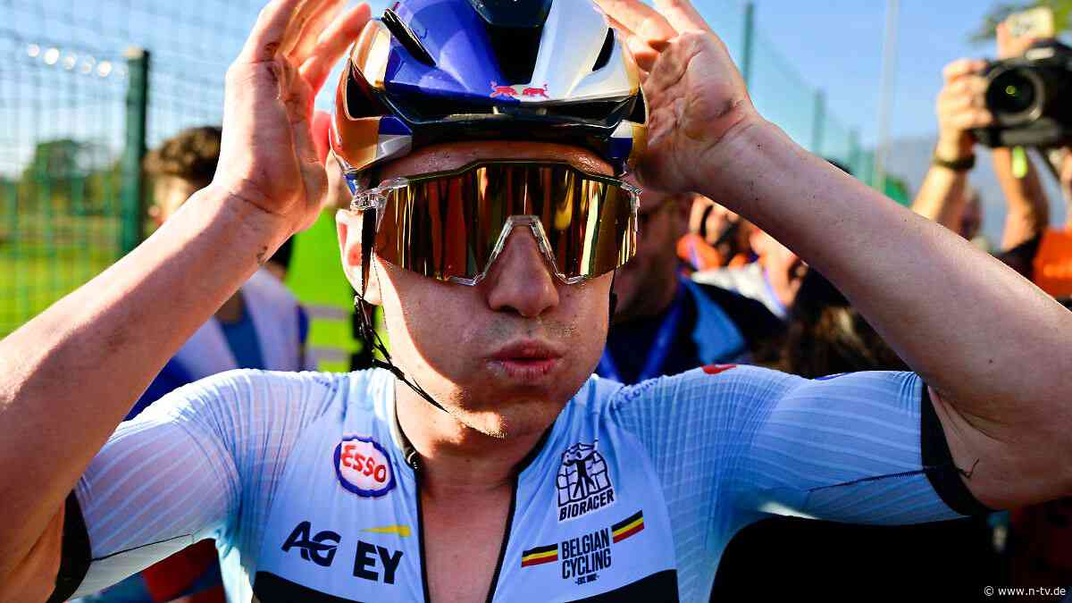 Grandioses EM-Finish: Sturz, Drama, Triumph: Remco Evenepoel kann's nicht fassen