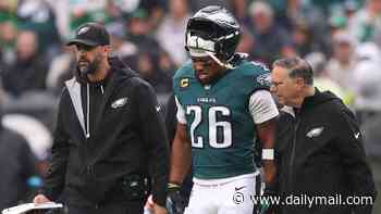 Disaster for Philadelphia Eagles as superstar Saquon Barkley limps to the locker room with worrying injury