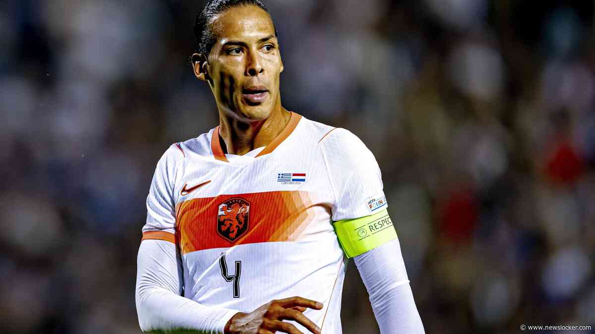 Virgil van Dijk (35) speelt 100e interland voor het Nederlands elftal en ontvangt gouden schaal