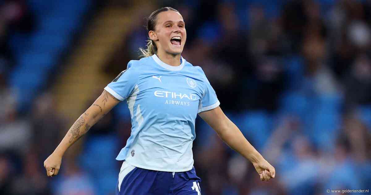 Oranje-international Kerstin Casparij helpt Manchester City met fraaie treffer aan zege op Arsenal