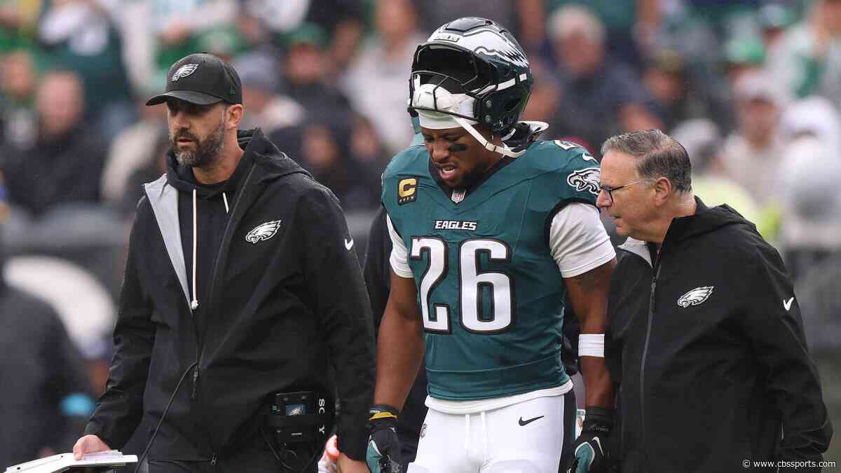 Saquon Barkley injury: Eagles RB ruled out after injuring hamstring vs. Rams