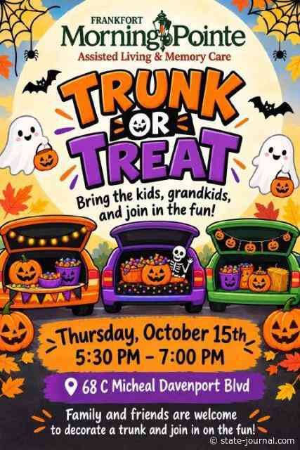 Morning Pointe of Frankfort to host Trunk-or-Treat Oct. 15