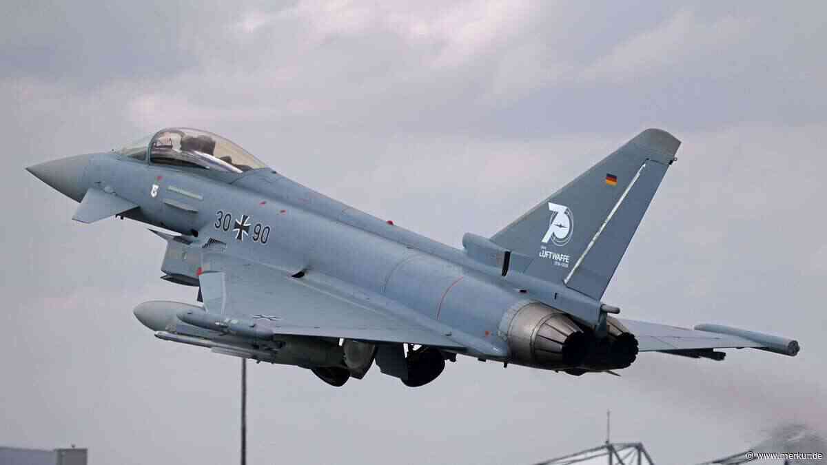 Luftwaffenübung mit vier Eurofightern in Nürnberg – „Könnte lauter werden“