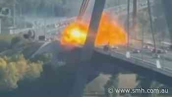 Russian drones strike major bridges in Ukraine