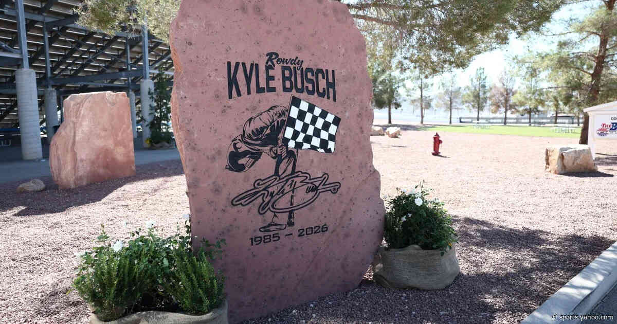 Las Vegas honors hometown hero Kyle Busch with memorial rock and numerous tributes