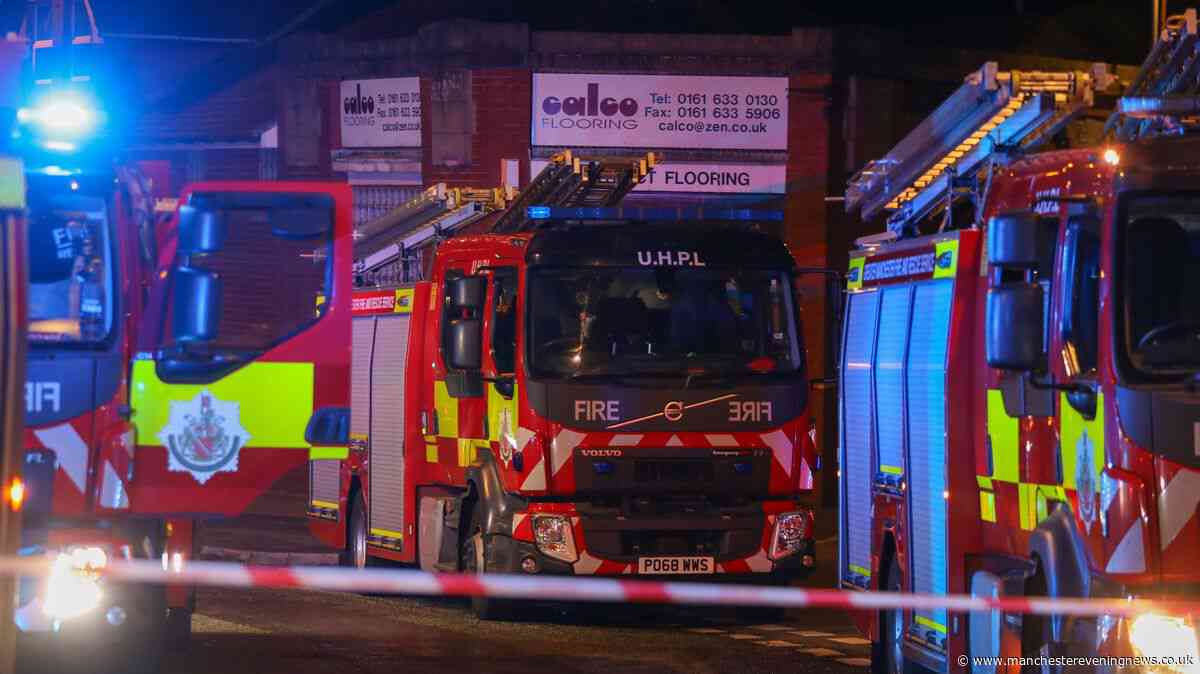 Firefighters tackling house blaze in Oldham involving sauna