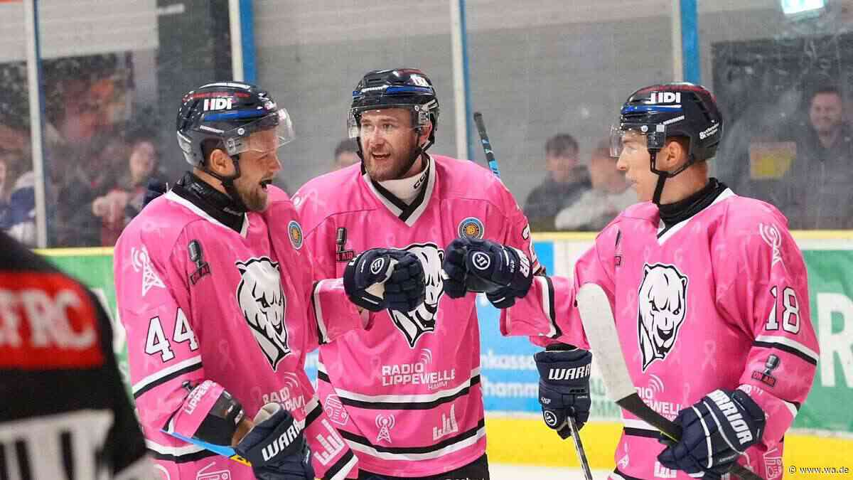 Perfektes Wochenende in pinken Trikots: Hammer Eisbären holen sechs Punkte – der Kapitän überragt