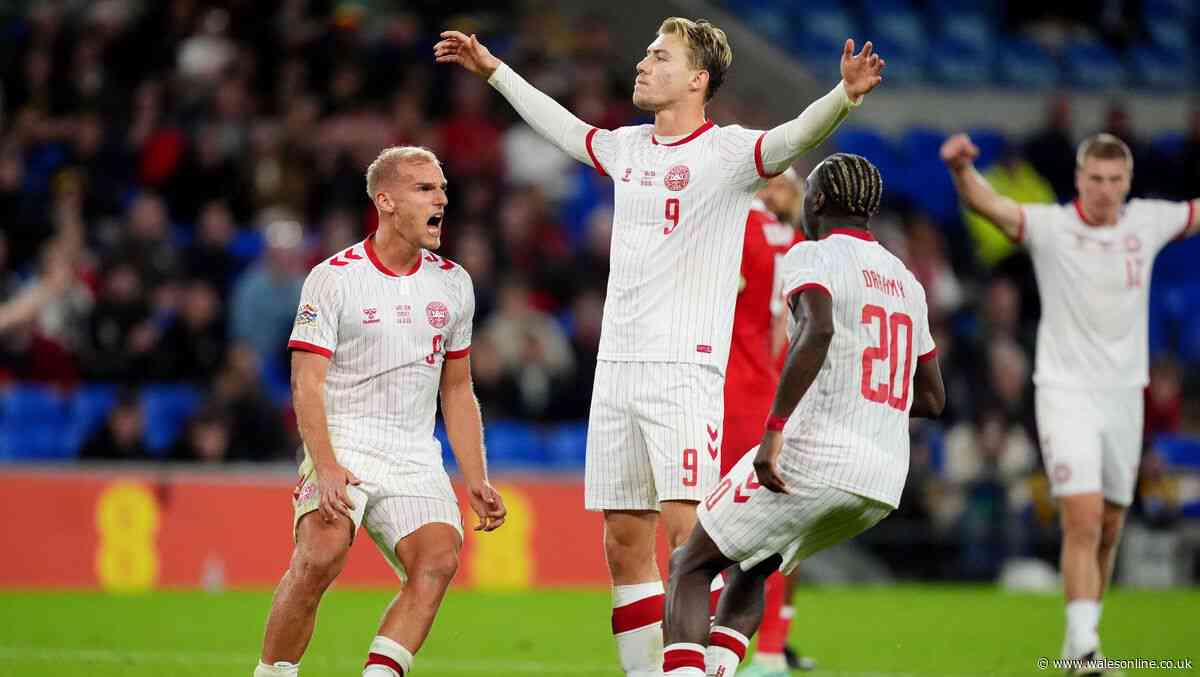 Rasmus Hojlund penalty condemns Wales to second defeat at hands of Denmark