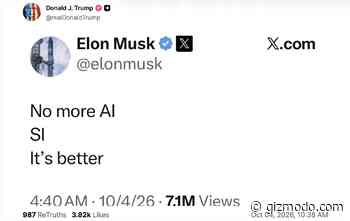 Trump Posts Not-So-Subtle Boast About ‘Super Intelligence’ Victory Over Elon Musk