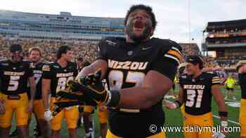 College football rankings REVEALED: Missouri leapfrogs Florida and Alabama climbs higher... and there's no change at top spot