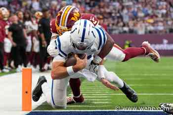 Defense, Jonathan Taylor bail out careless Daniel Jones as Colts top Commanders in London