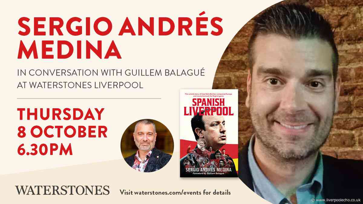 Sergio Andrés Medina and Guillem Balagué discuss new Liverpool FC book at event