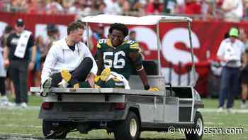 Packers LB Cooper believed to have torn Achilles in win over Bucs