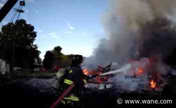 WATCH: Five agencies work together to extinguish large barn fire