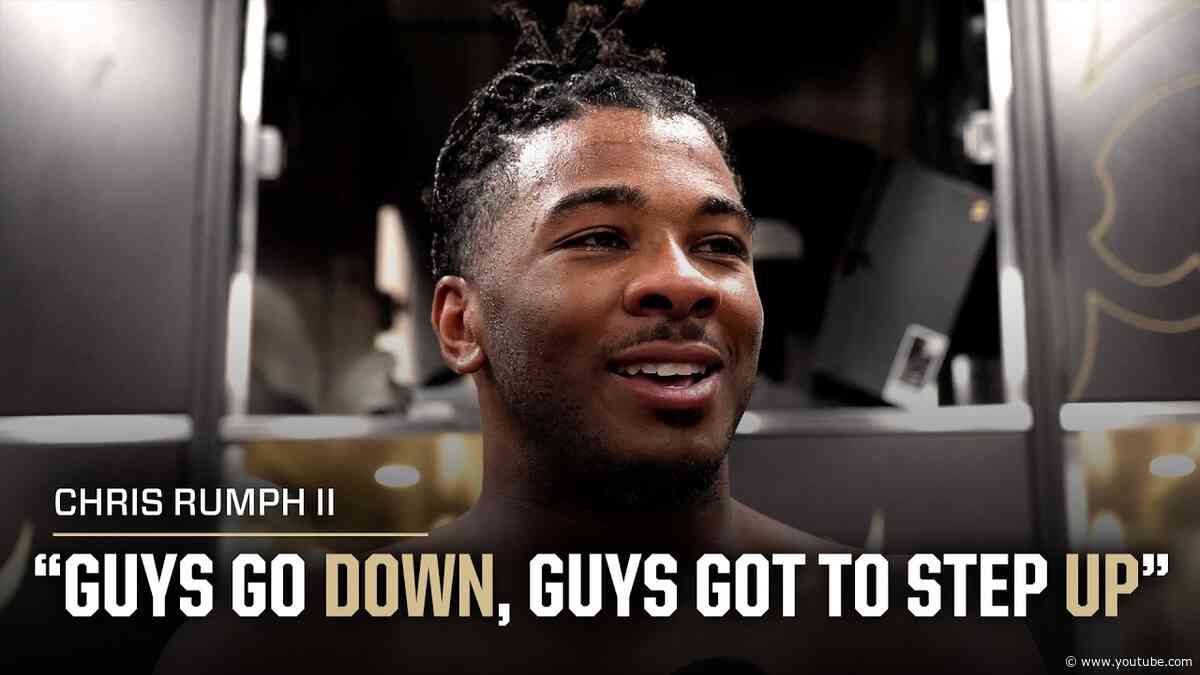 Chris Rumph II on Monday Night Football, opportunity | Saints vs. Falcons 2026 NFL Week 4